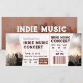 忘れられない音楽の夜 招待状 (正面/裏面)