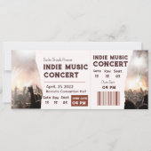 忘れられない音楽の夜 招待状 (正面)