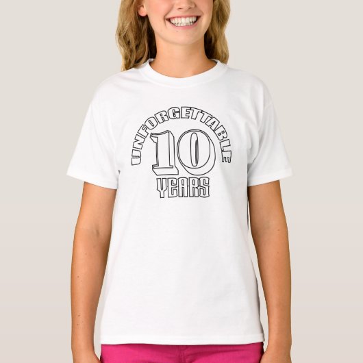 忘れられない10年 Tシャツ (正面)