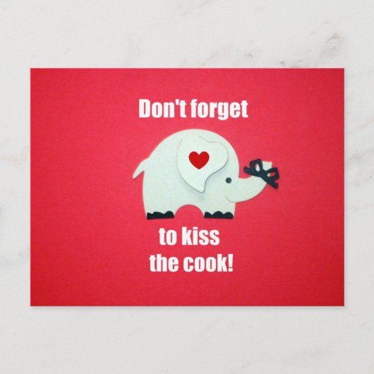 忘れをキスするな調理師! ポストカード (正面)