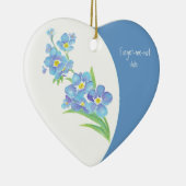 忘れカスタムDated-me-not Water color flower セラミックオーナメント (右)