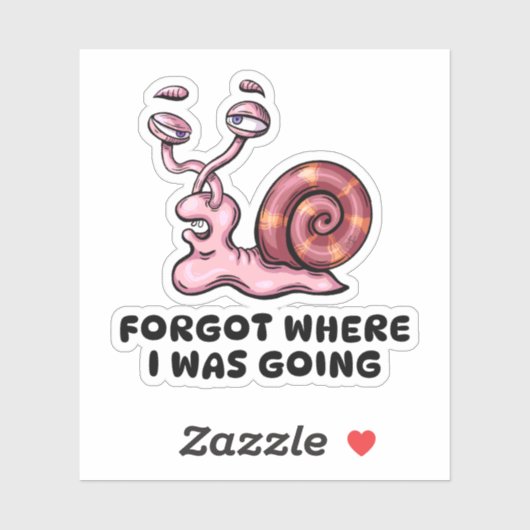 忘れカタツムリ行く場所 シール (シート)