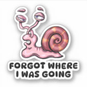 忘れカタツムリ行く場所 シール (正面)