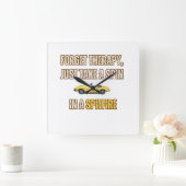 忘れセラピー、勝利スピットファイア スクエア壁時計 (ホーム)