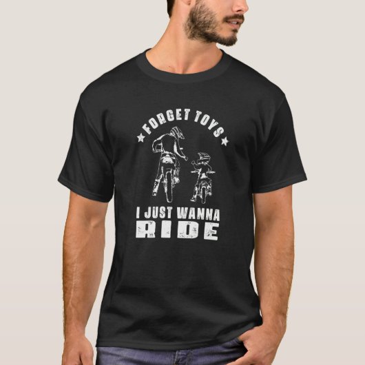忘れダート・バイク・ライダーボーイズに乗りたい Tシャツ (正面)