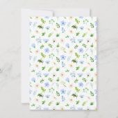 忘れデイジーフローラ結婚 サンキューカード (裏面)