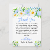 忘れデイジーフローラ結婚 サンキューカード (正面)