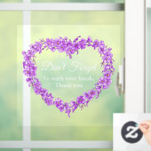 忘れハートは手忘れを洗わない ウィンドウサイン (ホーム)