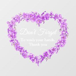 忘れハートは手忘れを洗わない ウィンドウサイン