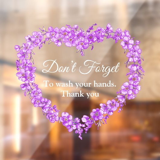 忘れハートは手忘れを洗わない ウィンドウサイン (シート2)