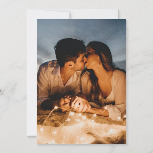 忘れハートア結婚ートの青 招待状 (裏面)