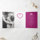 忘れハートリース結婚芸術 三つ折りプログラム (内部)