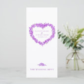 忘れハート無し紫の結婚白のメニュー メニュー (スタンド正面)