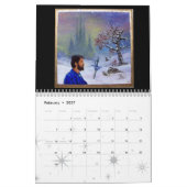 忘れバラ戦の騎士、金と悪魔 カレンダー (2月 2027)