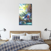 忘れバラ戦の騎士、金と悪魔 キャンバスプリント (インサイチュ (寝室))