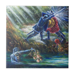 忘れバラ戦の騎士、金と悪魔 タイル