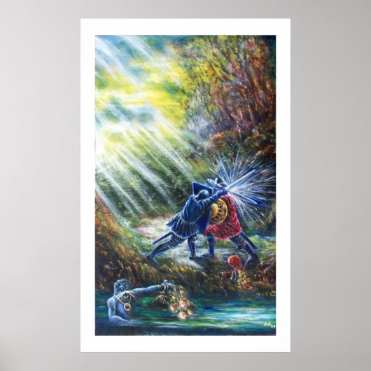 忘れバラ戦の騎士、金と悪魔 ポスター (正面)