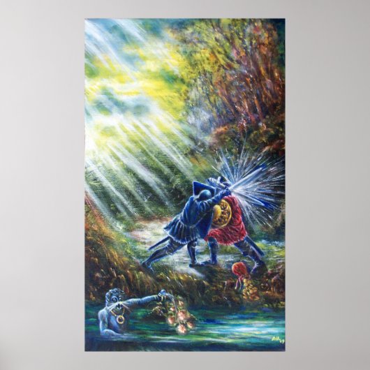 忘れバラ戦の騎士、金と悪魔 ポスター (正面)