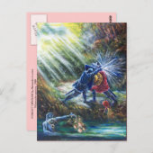 忘れバラ戦の騎士、金と悪魔 ポストカード (正面/裏面)