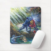 忘れバラ戦の騎士、金と悪魔 マウスパッド (マウス)