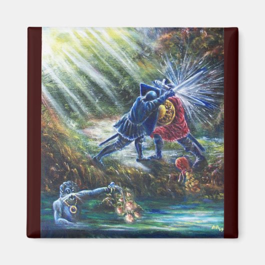 忘れバラ戦の騎士、金と悪魔 マグネット (正面)