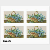 忘れビクトリアンMe-Not Flowsシール 長方形シール (シート)