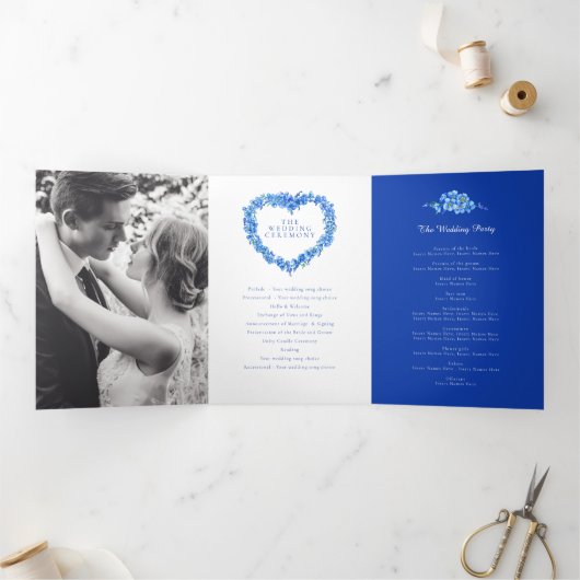 忘れフローラハートリースアー結婚ト 三つ折りプログラム (内部)