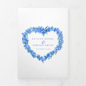 忘れフローラハートリースアー結婚ト 三つ折りプログラム (カバー)