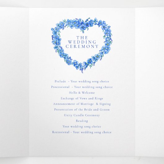 忘れフローラハートリースアー結婚ト 三つ折りプログラム (内部中)