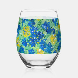 忘れフローラ ステムなしワイングラス