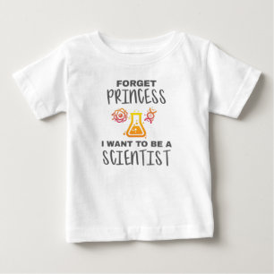 忘れプリンセスが若い科学者になりたい ベビーTシャツ