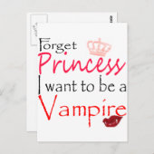 忘れプリンセス私は吸血鬼になりたい ポストカード (正面/裏面)