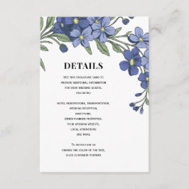 忘れモダン私はフローラ結婚の詳細 エンクロージャーカード