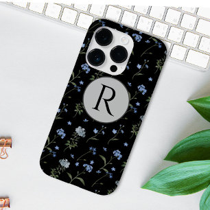 忘れモノグラムのMe Not Blueフローラ水色 Case-Mate iPhone 14 Proケース