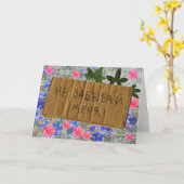 忘れロシアの私は"乞食のスタイル"カードではない カード (黄色い花)