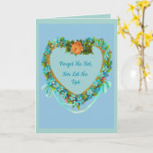 忘れヴィンテージハートカーパーソナライズされたド カード (黄色い花)