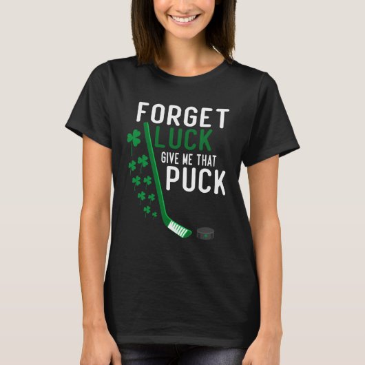 忘れ与えのパック・ホッケーst patricks tシャツ (正面)