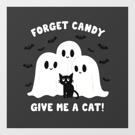 忘れ与え猫のハロウィン不気味 ウィンドウサイン (シート)