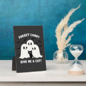 忘れ与え猫のハロウィン不気味 フォトプラーク (側面)