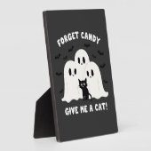 忘れ与え猫のハロウィン不気味 フォトプラーク (側面)