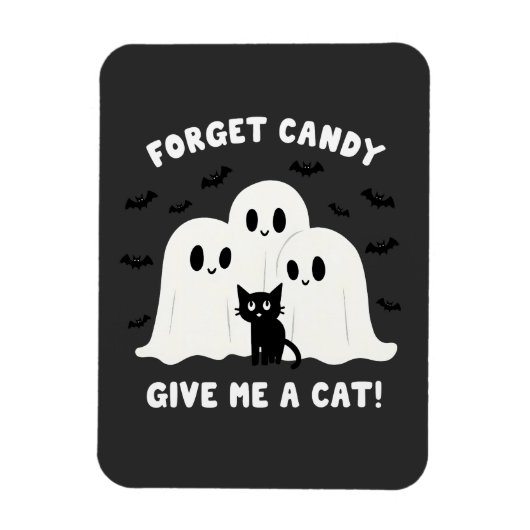 忘れ与え猫のハロウィン不気味 マグネット (縦)