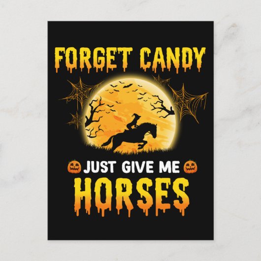 忘れ与えCandy Just Me馬アイディア馬ライダー ポストカード (正面)