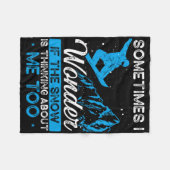 忘れ与えCandy Just Me Airedale Tierrers Hallow フリースブランケット (正面(横))