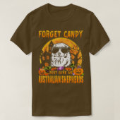忘れ与えCandy Just Me Australian Shepherds Hal Tシャツ (デザイン正面)