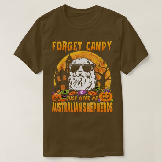 忘れ与えCandy Just Me Australian Shepherds Hal Tシャツ (デザイン正面)