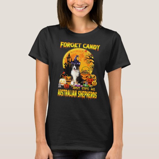 忘れ与えCandy Just Me Australian Shepherds Pum Tシャツ (正面)