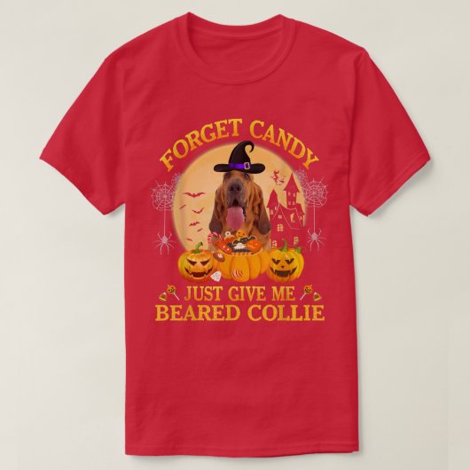 忘れ与えCandy Just Me Blood Hound Pumpkin Hall Tシャツ (デザイン正面)