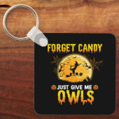 忘れ与えCandy Just Me Owl Witch Halloween Gift キーホルダー (正面)