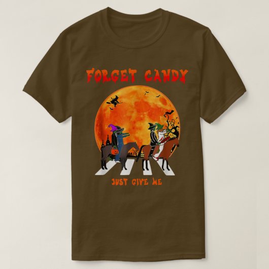 忘れ与えCandy Just Me Road Moon Halloween Tシャツ (デザイン正面)