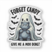 忘れ与えCandy Meモー Deng Halloween幽霊 シール (正面)